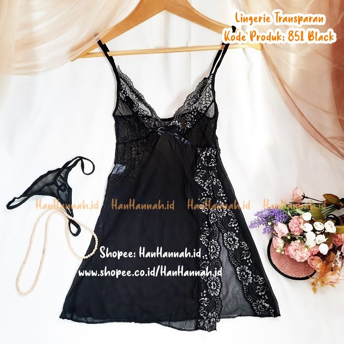 Lingerie Transparan S M L Baju Tidur Seksi Linjeri Lingerie Wanita Baju Malam Pertama Pengantin 851