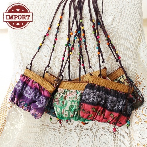 Tas Selempang Wanita Vintage Etnik Mini Kain 4117 Import Korea Style