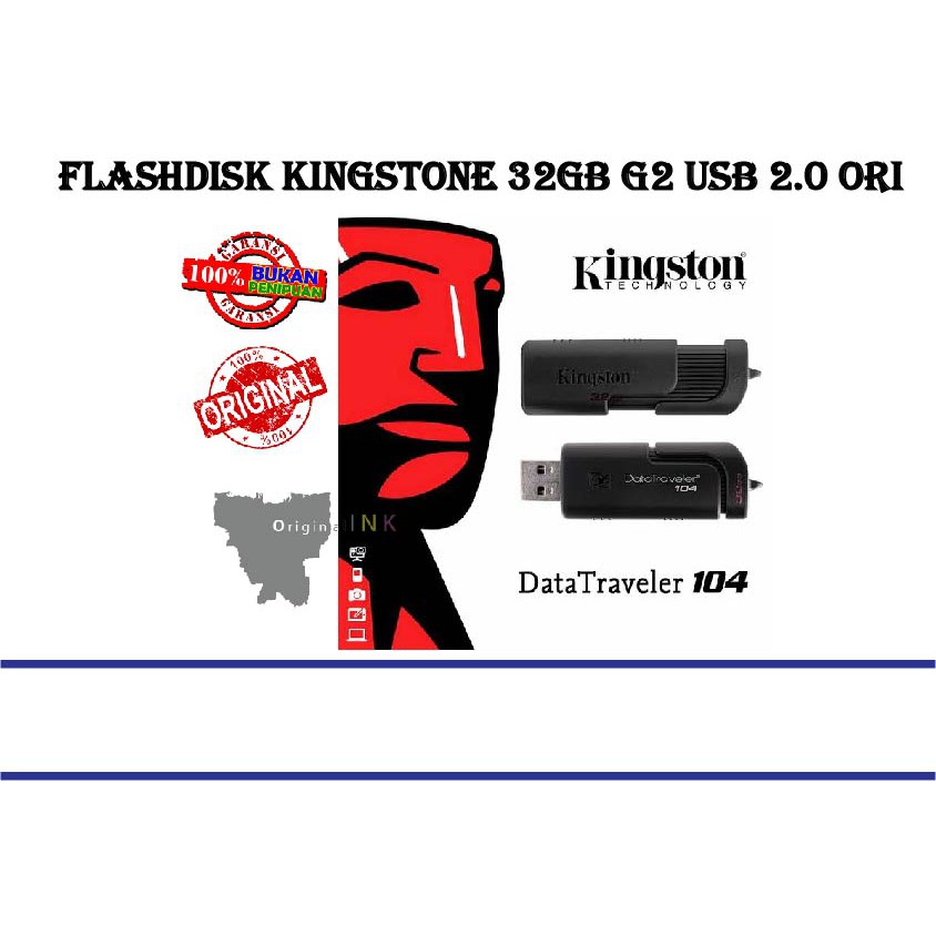 FlashDisk Kingstone 32GB G2 USB 2.0 Original