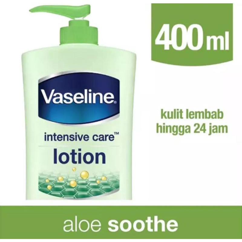 Vaseline Intensive Care Aloe Vera Lotion Soothe 400 Ml - Aloe Vera Lotion Sunburn