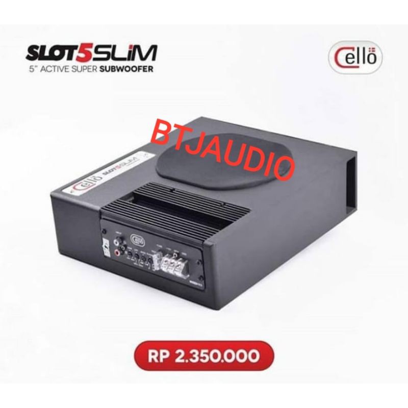 SUBWOOFER AKTIF SLIM BASS SUB KOLONG JOK CELLO SLOT5SLIM SLOT5 SLIM SUPER SUBWOOFER ACTIVE