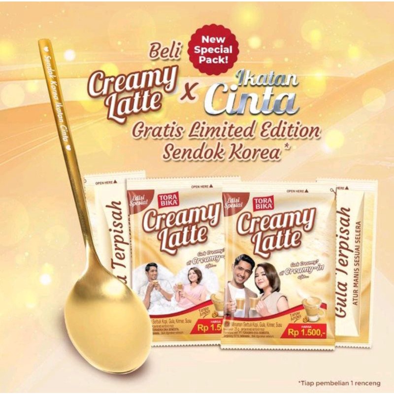 

TORABIKA CREAMY LATTE IKAN CINTA 10pcs/250gr