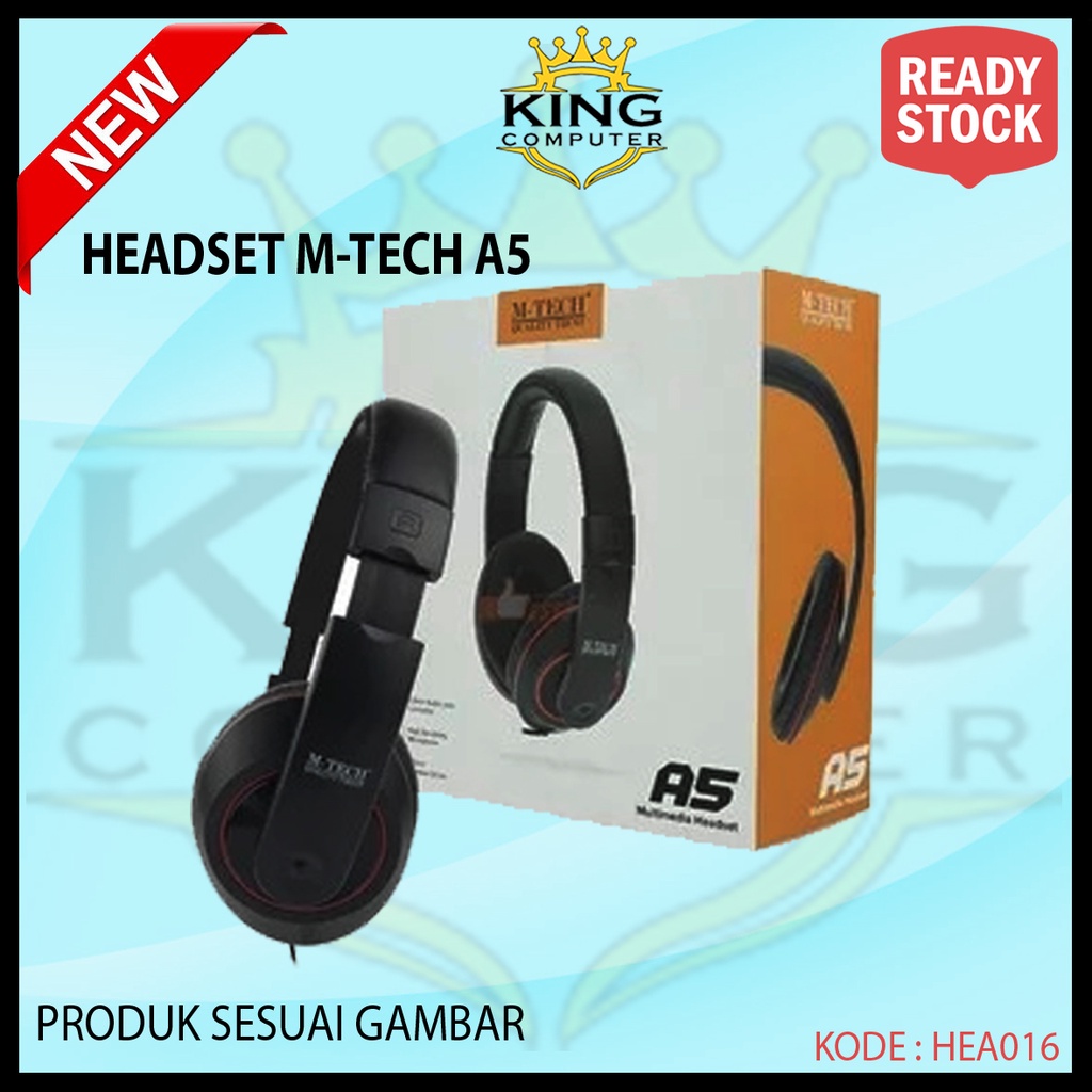 Headset M-TECH MTECH A5 Multimedia Headphone