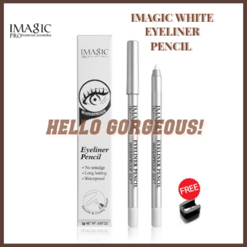 Imagic Eyeliner Putih White Eyeliner Pencil Waterproof Original