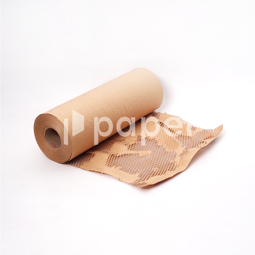 Honeycomb Paper Wrap Roll 40cmx100m | Ecofriendly Paper Bubble Wrap Roll | Papelroll Kertas