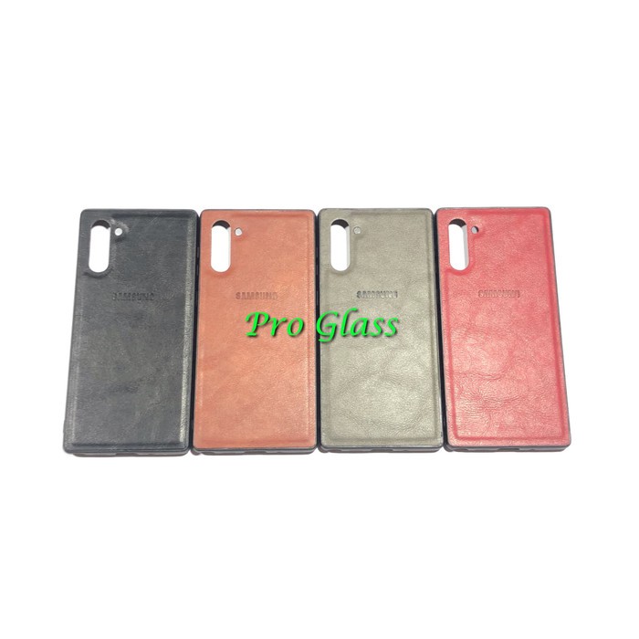 C115 Samsung NOTE 10 / NOTE 10 PLUS / NOTE 10 LITE Premium Leather Silicone Case / Casing Kulit