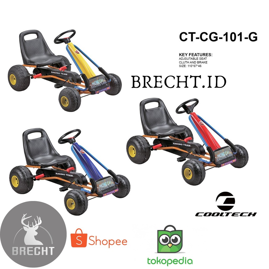 Mainan Anak Mobil Racing sepeda roda 4 Cooltech CT - CG ...