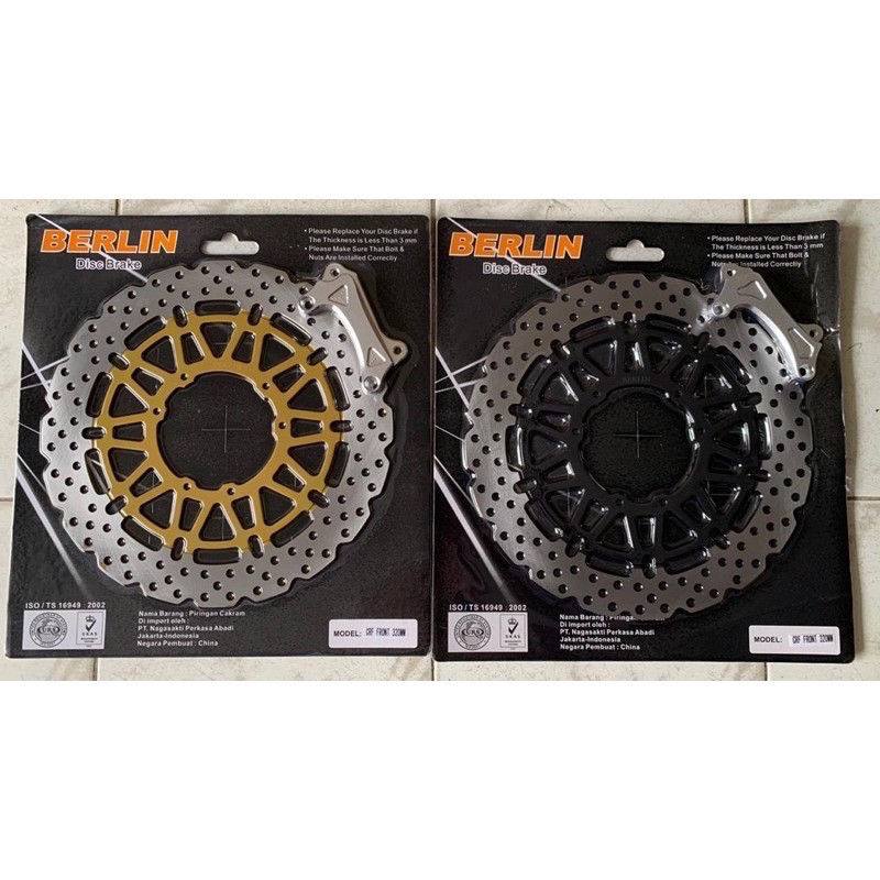 Piringan cakram depan Crf 150 plus breket pnp supermoto trail trabas cakram depan levar crf150