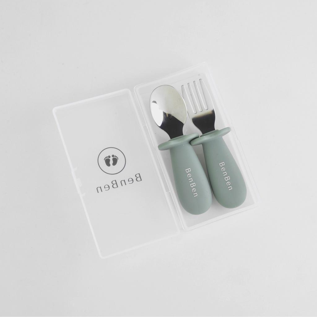 BENBEN STAINLESS TODDLER SPOON &amp; FORK