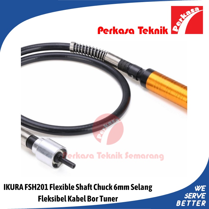 IKURA FSH201 Flexible Shaft Chuck 6mm Selang Fleksibel Kabel Bor Tuner