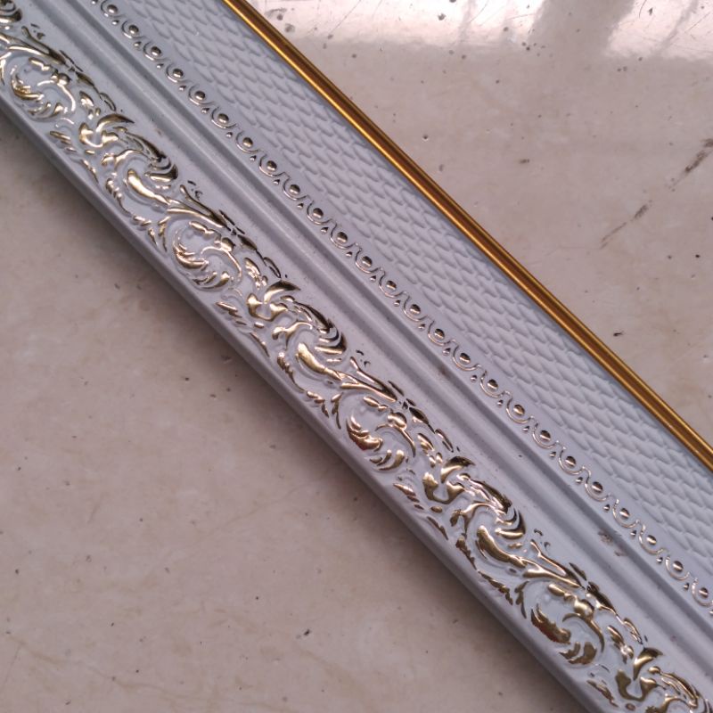 HEMAT FIBER UKIR 4CM DAN LINEN 3CM | BATANGAN FIBER PIGURA 3 METER