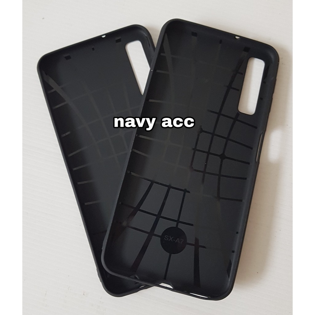 Case Samsung A7 2018 - Softcase Silicon Thin Black Matte A750