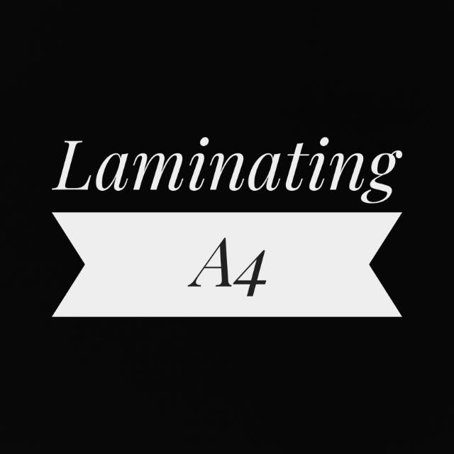 Finishing Laminasi Tebal A4