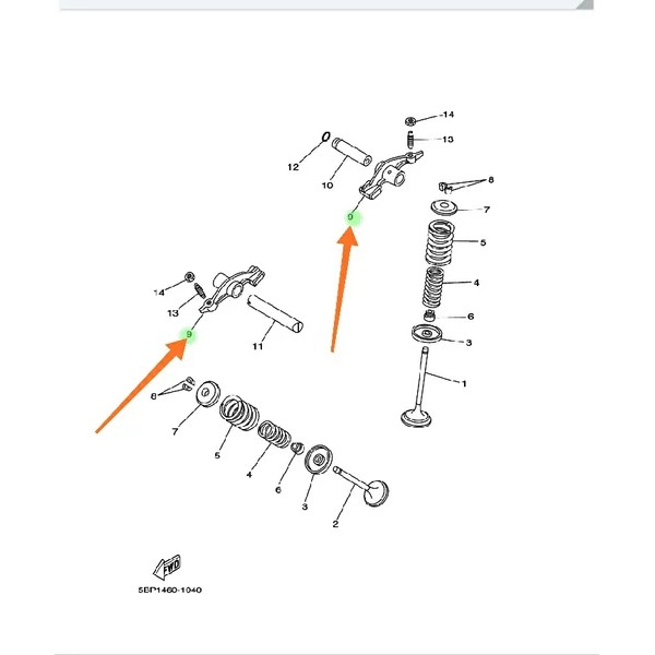 TEMPLAR PELATUK PLATUK KLEP ROCKER ROKER ARM SCORPIO ORIGINAL YGP 36X-12151-00