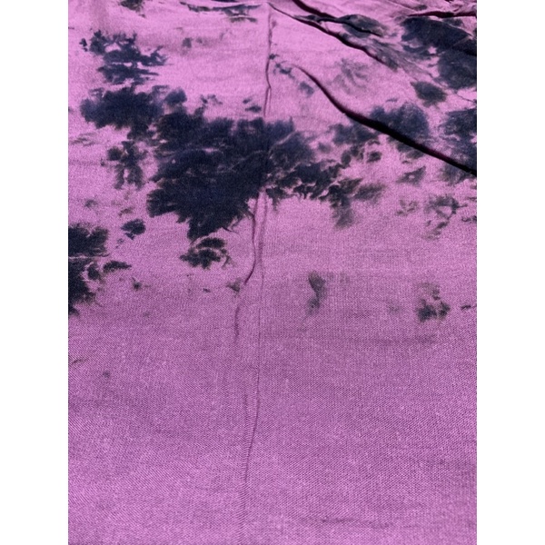 Celana Kulot Panjang Rayon Jumbo Tye Die Bali-Plump-Hitam