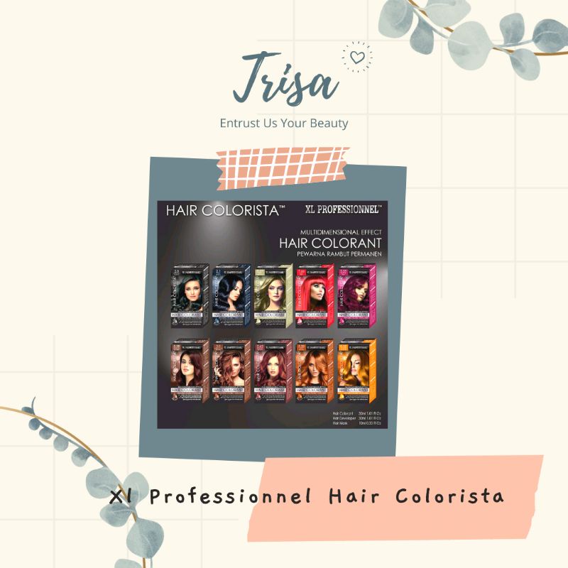 XL Professionnel Hair Colorista / Pewarna rambut permanen / Cat rambut / Semir Rambut