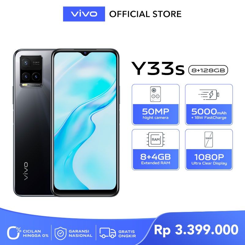 VIVO Y33s 8/128 GARANSI RESMI