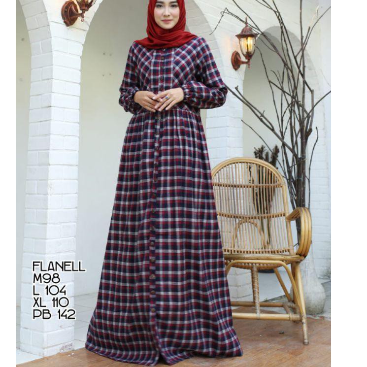 GAMIS FLANEL/GAMIS TERBARU 2021/GAMIS KOTAK KOTAK/GAMIS TERLARIS COD