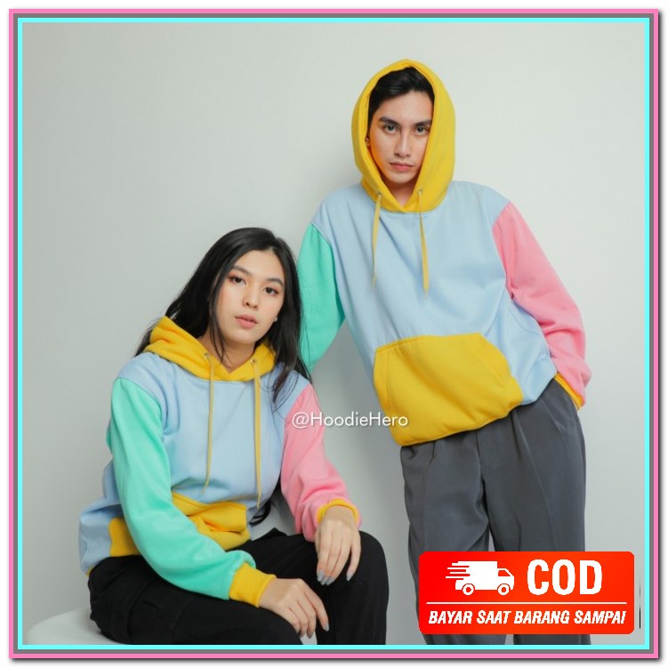 (Cod) Sweater Wanita Tebal Premium Wnkl -Jaket Sweater Kekinian 2 DY805 Hoodie Jumper Tricolor By Ho