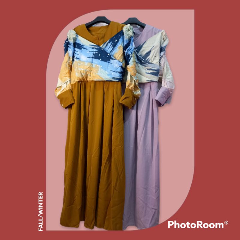 ✔ OBRAL ♨️ Gamis Muteki/Gamis Rompi/Gamis Premium/Gamis Korea