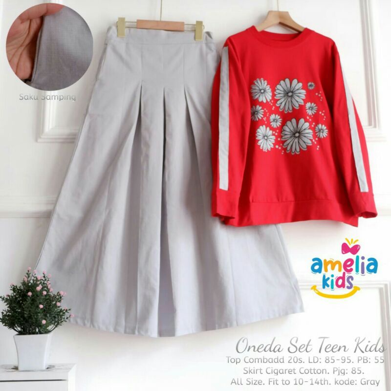 ONEDA, TRILY Set Kids Dress Ori Amelia