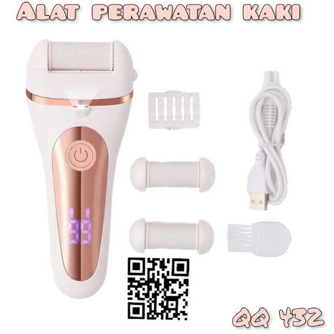 [New Item] Alat penghalus tumit kaki elektrik portabel Rechargeable Alat penghilang kapalan Alat Pedicure Manicure Alat perawatan kaki pecah pecah kulit mati ditelapak kaki