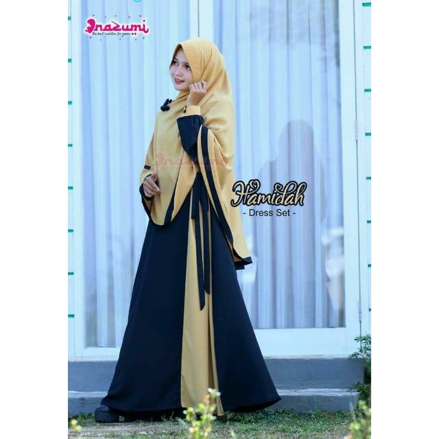 ❌SOLDOUT❌Gamis Nazumi Hamidah ORI REALPICT 100% brended gamis remaja busui syar'i baju lebaran.