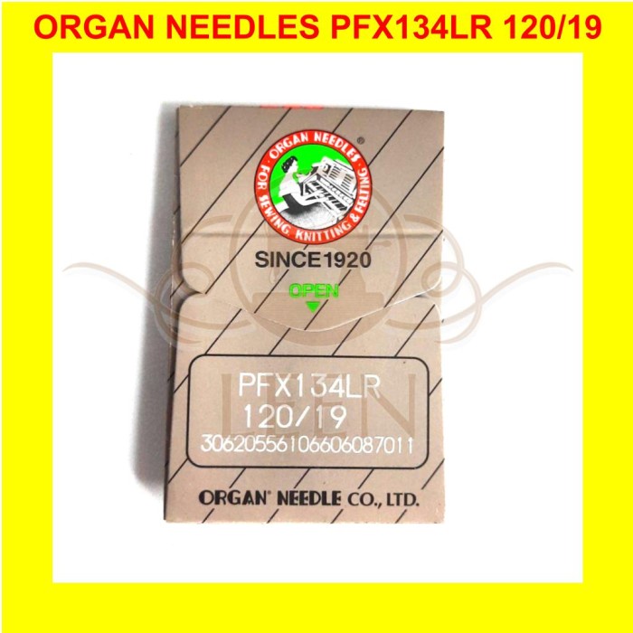 Jarum ORGAN PFx134LR 19 / DPx134LR Needles Jahit Kulit ORI Japan LEEN