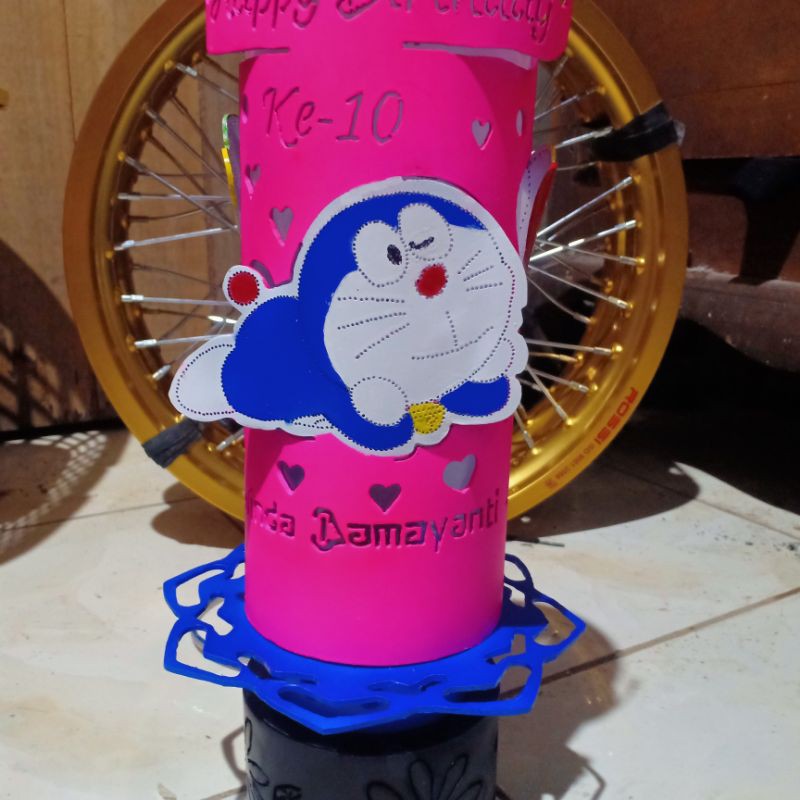 Lampu Hias Ukir (pipa paralon)