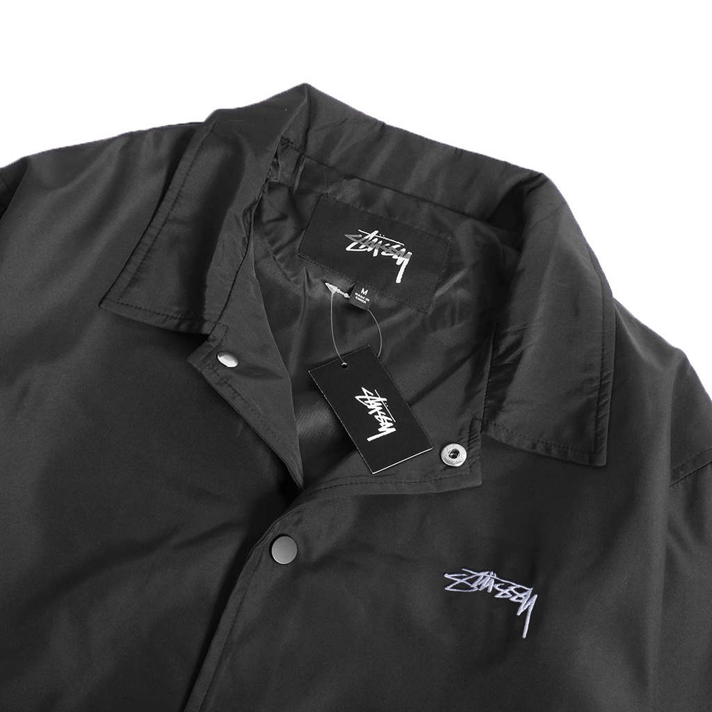 Stussy Cruize Coach Jacket Black (White Logo)