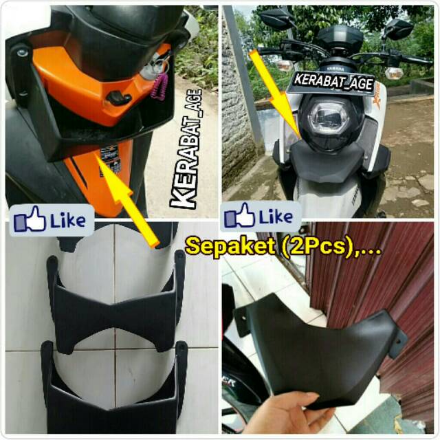 Xride aksesoris/Winglet X Ride 125 new plus Kolam barang