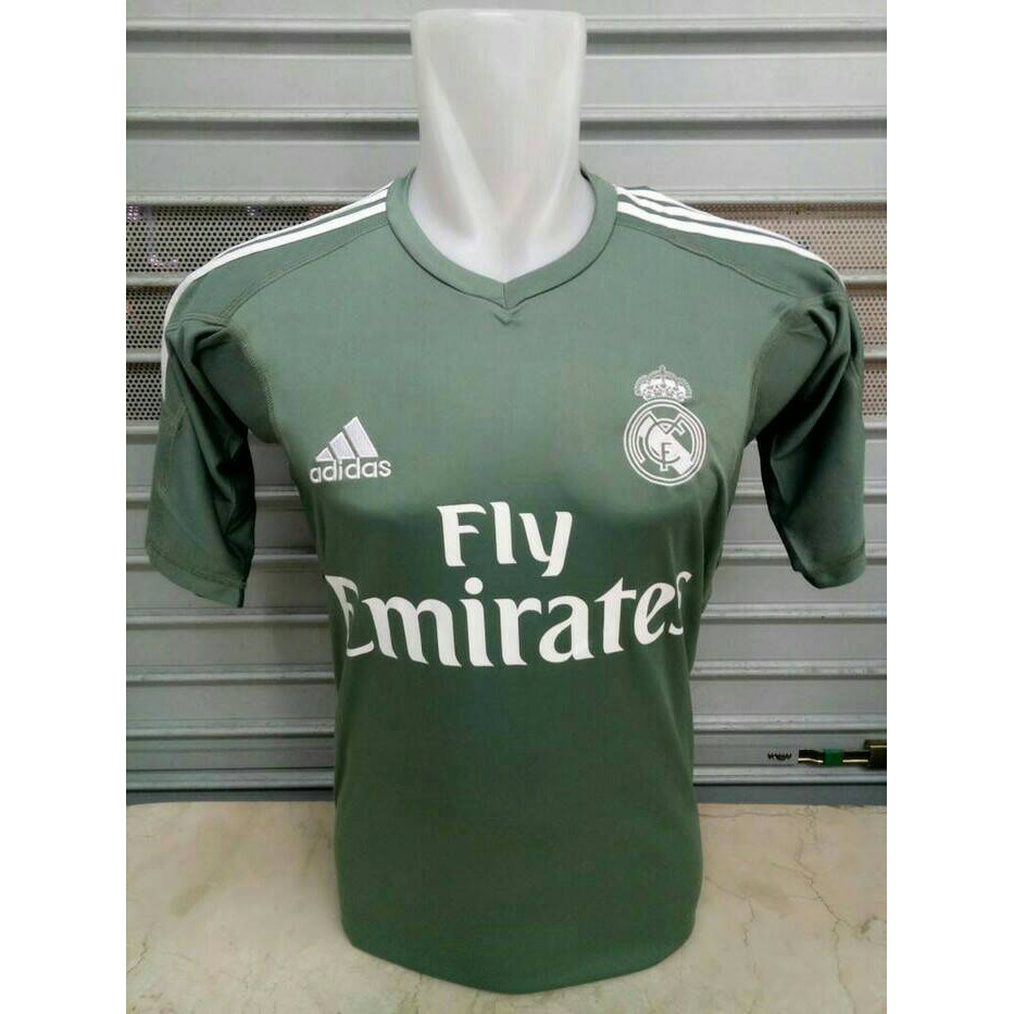 JERSEY BOLA REAL MADRID GK KIPER NEW 17/18 GRADE ORI