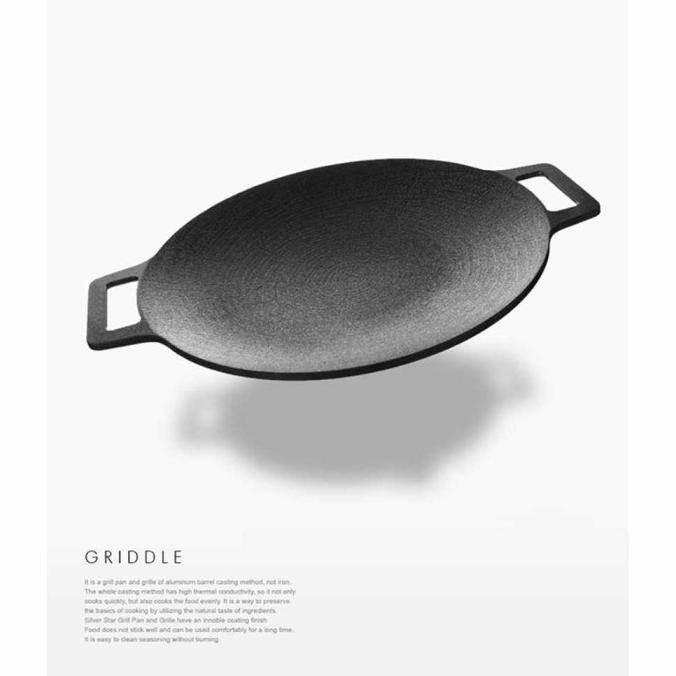 Wajan Datar Anti Lengket Panggang Pancake Martabak Crepes Kebab 33Cm