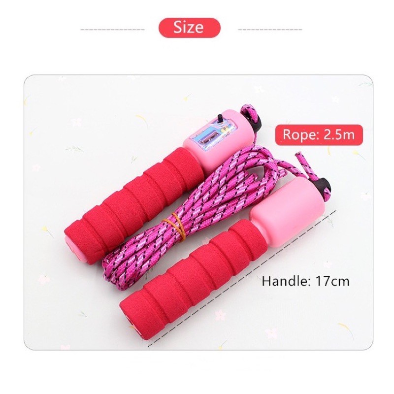 AGB - ATSL29 Tali Skipping Dengan Penghitung / Jump Rope Olahraga Lompat Tali Import-5