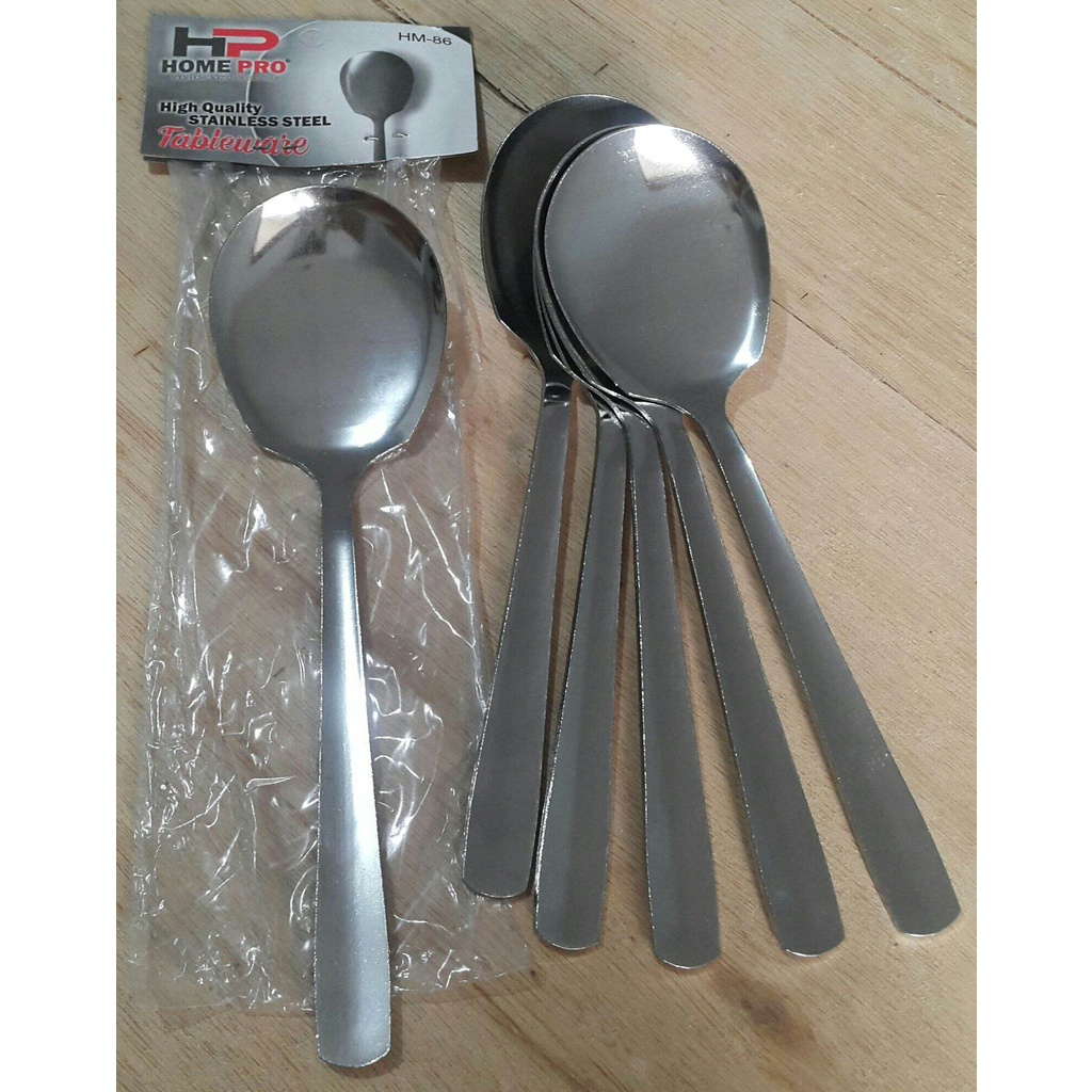 [BISA COD] PROMO Sendok Saji Isi 6 Pcs Stainless Super Tebal Service Spoon Sendok Prasmanan Sendok Pesta Premium Sendok Saji Sendok Kuah Sendok Besar Sendok Sayur Berkualitas