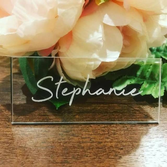 

ACRYLIC NAME PLACE CARD / CUSTOM NAMA ACRYLIC