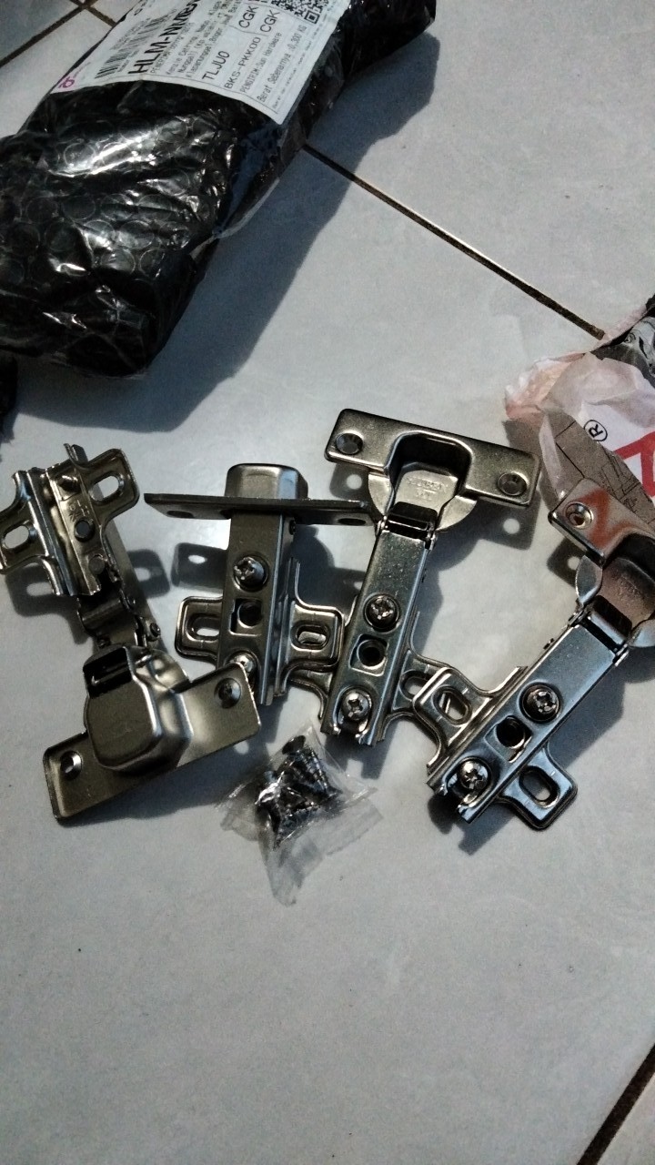 Engsel Sendok 10 Cm Putih Stainless Chrome Pintu Laci Cabinet Dapur