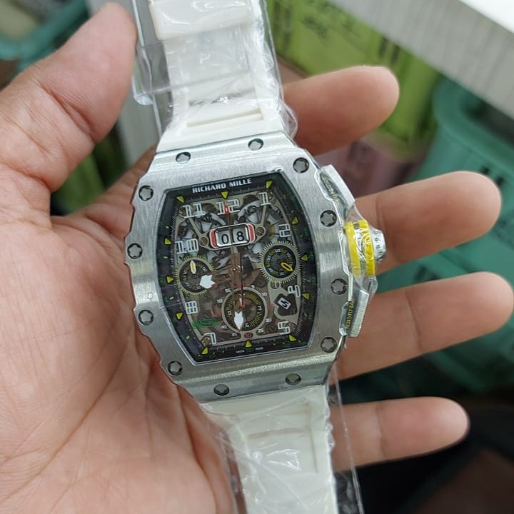 Hot Sale  RM 011 03 Swiss Clone 1:1 Best Edition White Garansi 1th