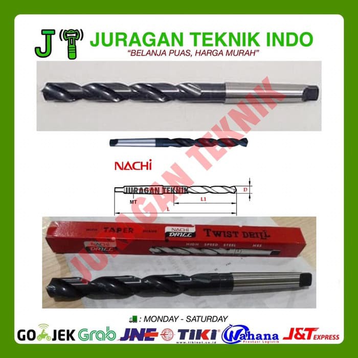 Nachi Mata Bor Besi HSS Taper 22 mm