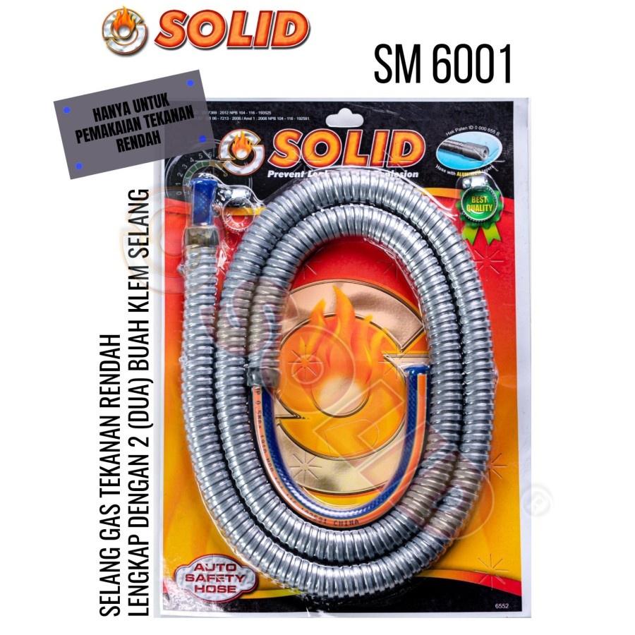 SOLID SELANG GAS TEKANAN RENDAH SM 6001