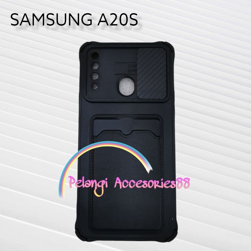 CASE SAMSUNG A20S SOFTCASE SLEDING WARNA WARNI