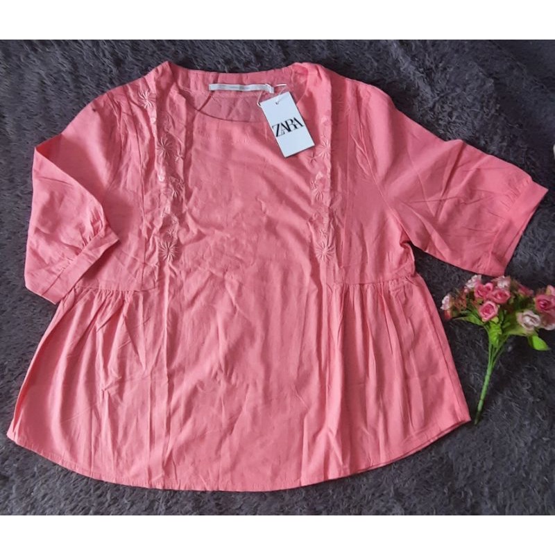 ZARA ORIGINAL BLOUSE ZARA ORIGINAL BLOUSE LENGAN PANJANG