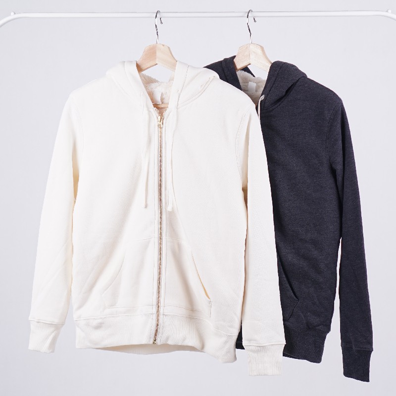 OLD NAVY ZIPPER HOODIE WANITA SHERPA FLEECE