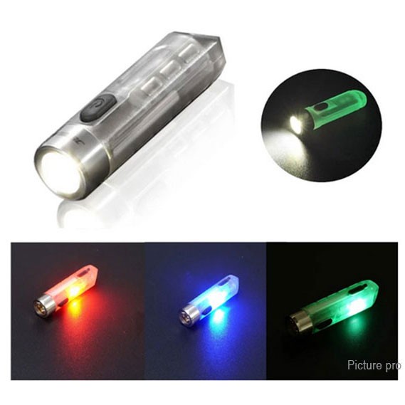 ELEKTRONIK LAMPU JETBEAM MINI ONE SE SENTER LED RECHARGEABLE CREE XP-G3 500 LUMENS RGB - SILVER