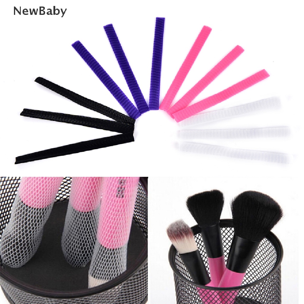 Newbaby 10Pcs Jaring Pelindung Brush Makeup