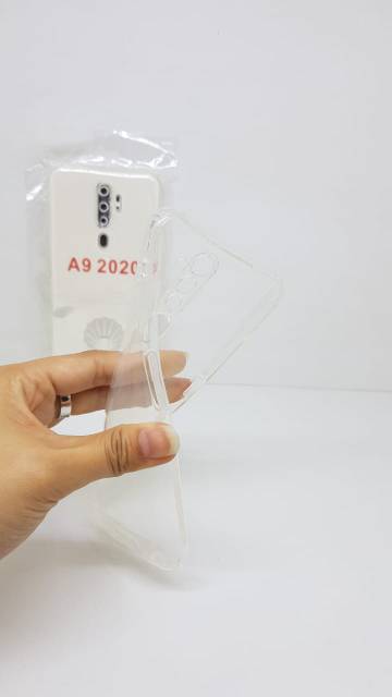 SUPER CLEAR Soft Case Oppo A5 2020 6.5 inchi Jelly Case Oppo A9 2020 ANTI SELIP + Port Cover Charger