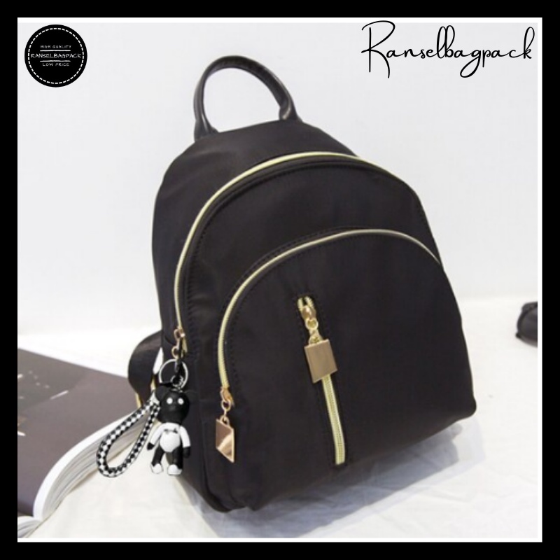 Tas Ransel Wanita - Tas Sekolah Kuliah Kerja Traveling Model Fashion Korea Stylish Anti Air Terbaru Murah Kekinian Backpack Multifungsi Punggung Bahu Kualitas Bagus Import Lokal Original Perempuan Cewek