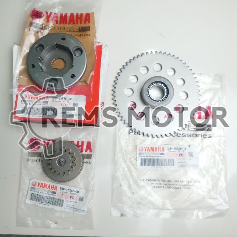 PAKET GIR STATER SET NMAX ORIGINAL YAMAHA GIGI GEAR IDLE IDEL ONE WAY ORI YGP