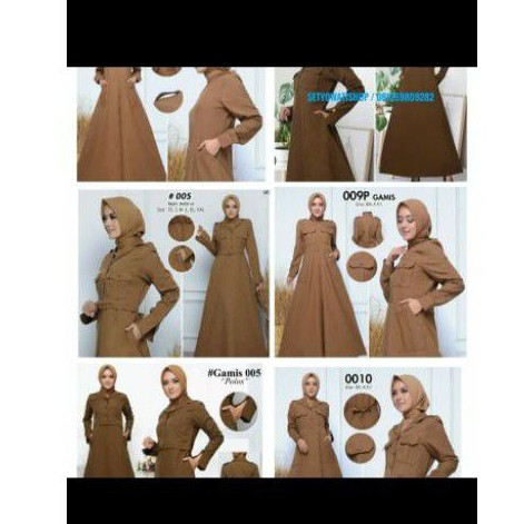 setelan kerja gamis wanita Pemda PNS PDH guru pegawai kantor
