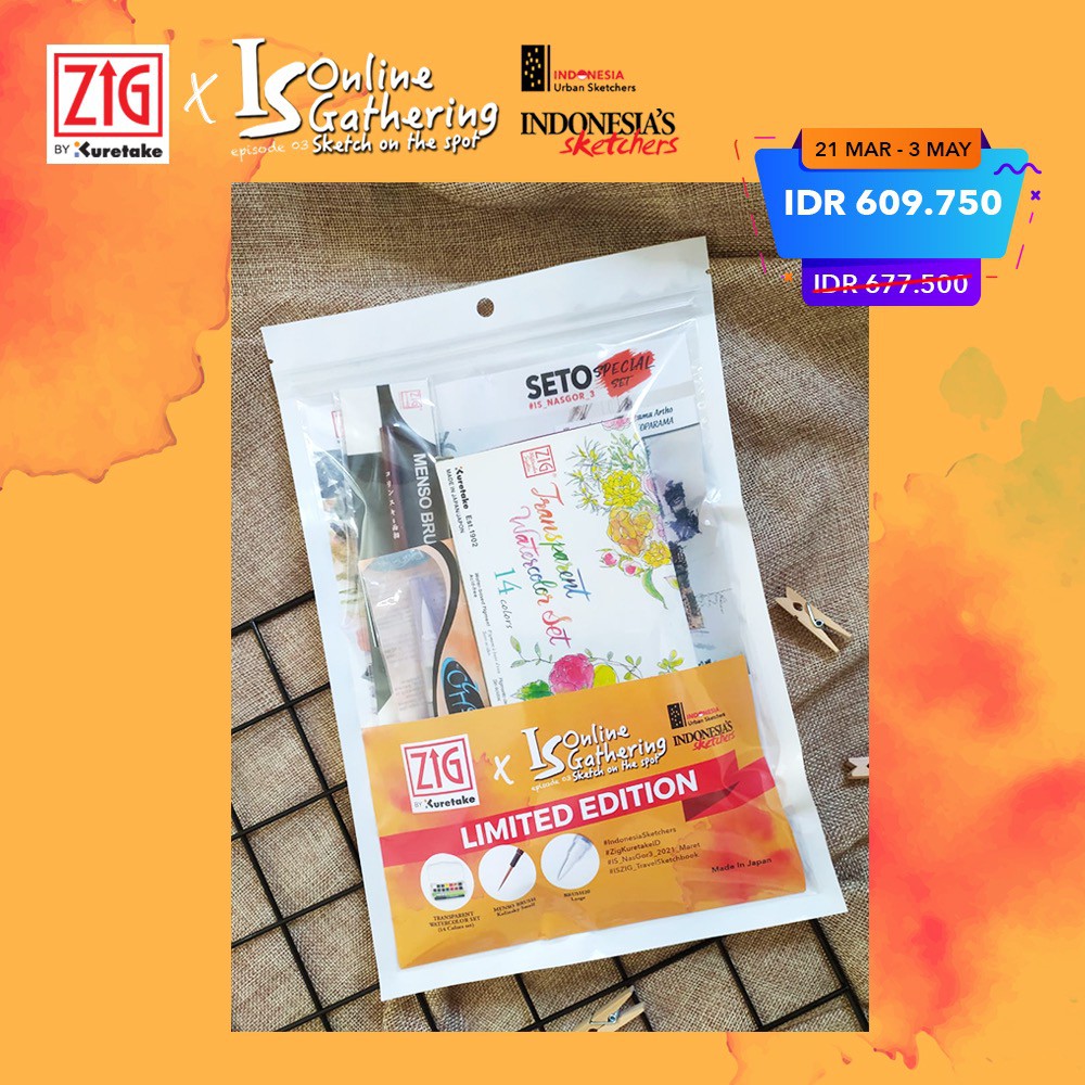 

Paket Indonesia Sketchers Online Gathering SETO Special Set